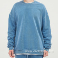 Autumn/Winter Side Slit Crewneck Washed Sweatshirt